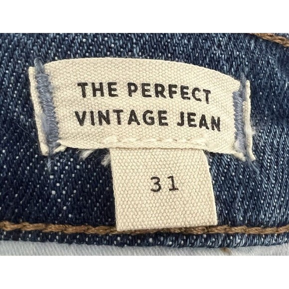 Madewell Jeans Women's 31 Blue Denim The Perfect Vintage Jean Straight Leg - Picture 10 of 11